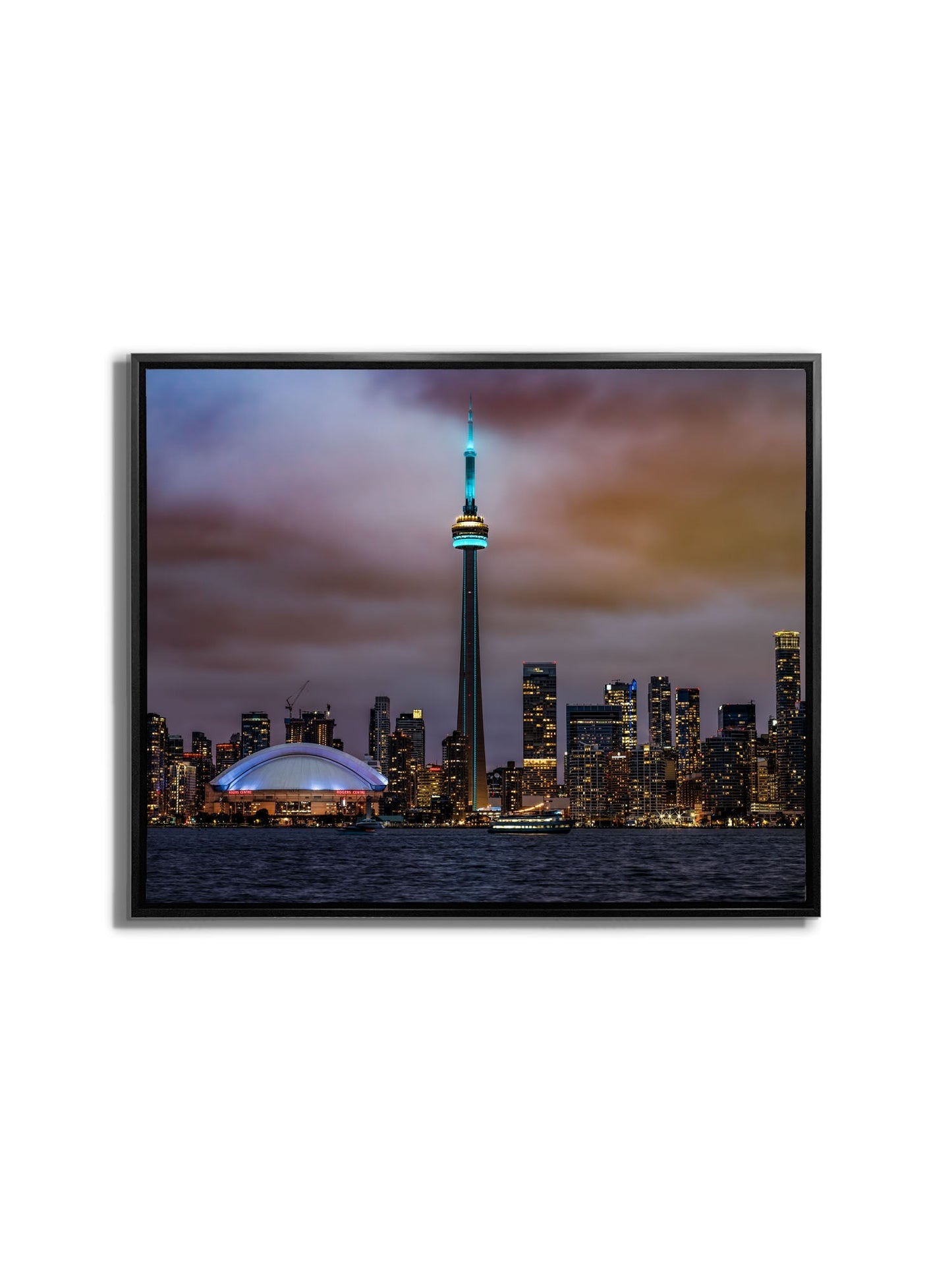 Wandkunst Der CN Tower, Roger Center und der Ontariosee