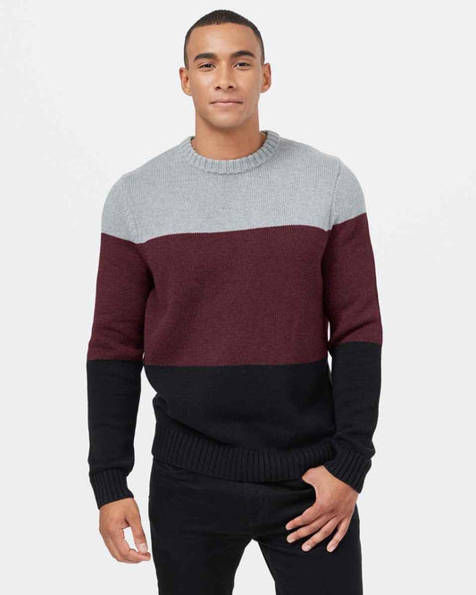 Highline Blocked Crew Sweater