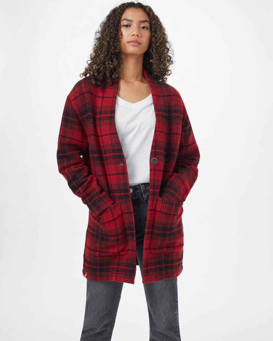 Flannel Cocoon Cardigan