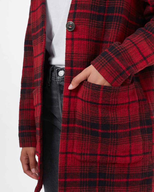 Flannel Cocoon Cardigan