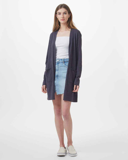 Highline Cotton Sage Tree Stitch Cardigan