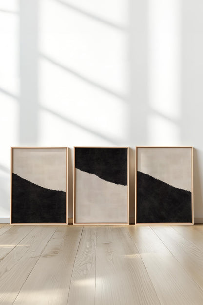 LUXE TRIO (3 Werke auf gespannter Leinwand)