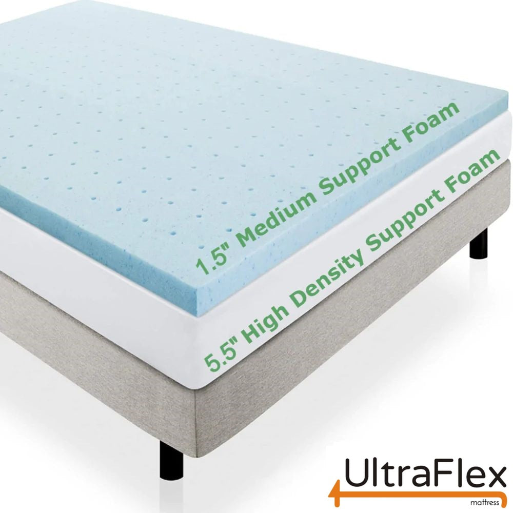 UltraFlex® INFINITY PLUS Matratzen- und Boxspring-Set Orthopädische Wirbelsäulenpflege, Premium-Soja-Schaum, Umweltfreundliche Matratze (Hergestellt in Kanada)