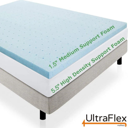 UltraFlex® INFINITY PLUS Matratzen- und Boxspring-Set Orthopädische Wirbelsäulenpflege, Premium-Soja-Schaum, Umweltfreundliche Matratze (Hergestellt in Kanada)