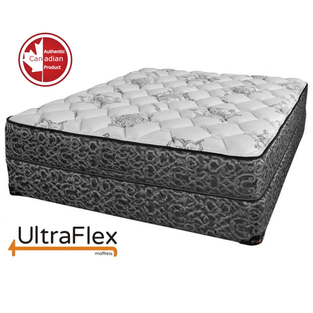 UltraFlex® DESIRE Matratzen- und Boxspring-Set – orthopädische Federkernmatratze mit Premium-Schaumstoffumhüllung, umweltfreundliche Hybridmatratze (Hergestellt in Kanada)