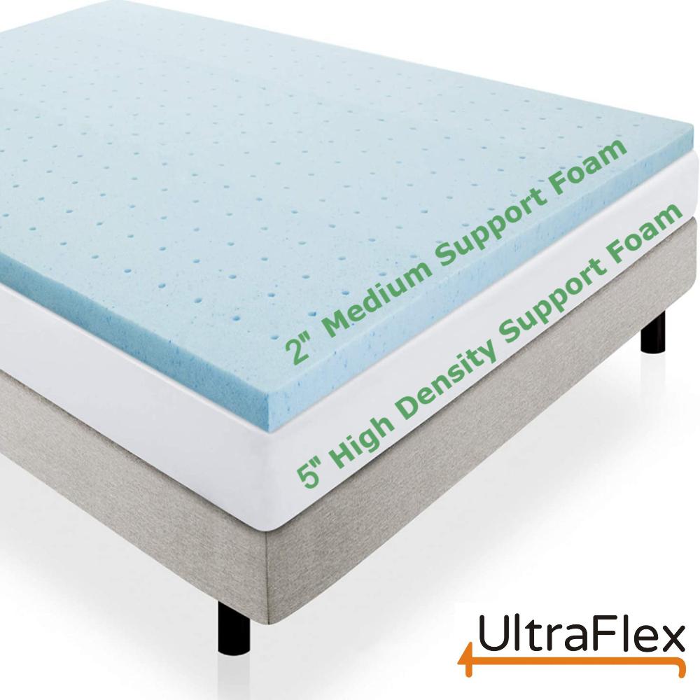 UltraFlex® RADIANCE – Hochdichte Naturmischschaum-Ummantelung, CoolTemp Kühlgel, Umweltfreundliche orthopädische Matratze mit mehreren Spinalstützzonen (Hergestellt in Kanada)