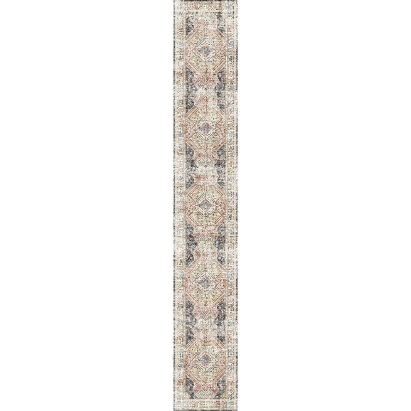 Caspara Orange Black Coral Rug