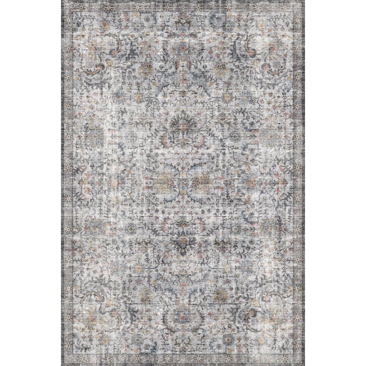 Hialeah Silber Pastellblauer Teppich