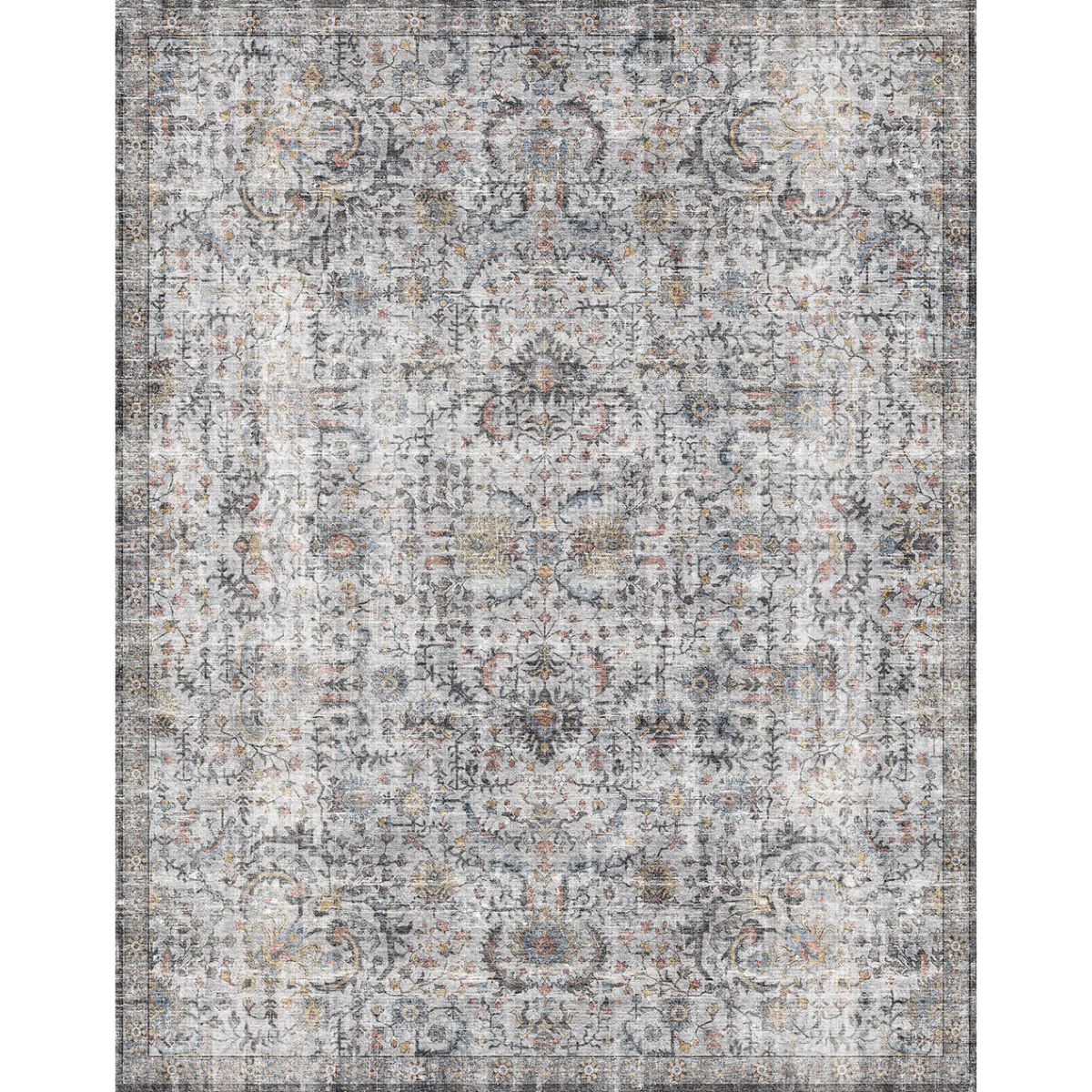 Hialeah Silber Pastellblauer Teppich