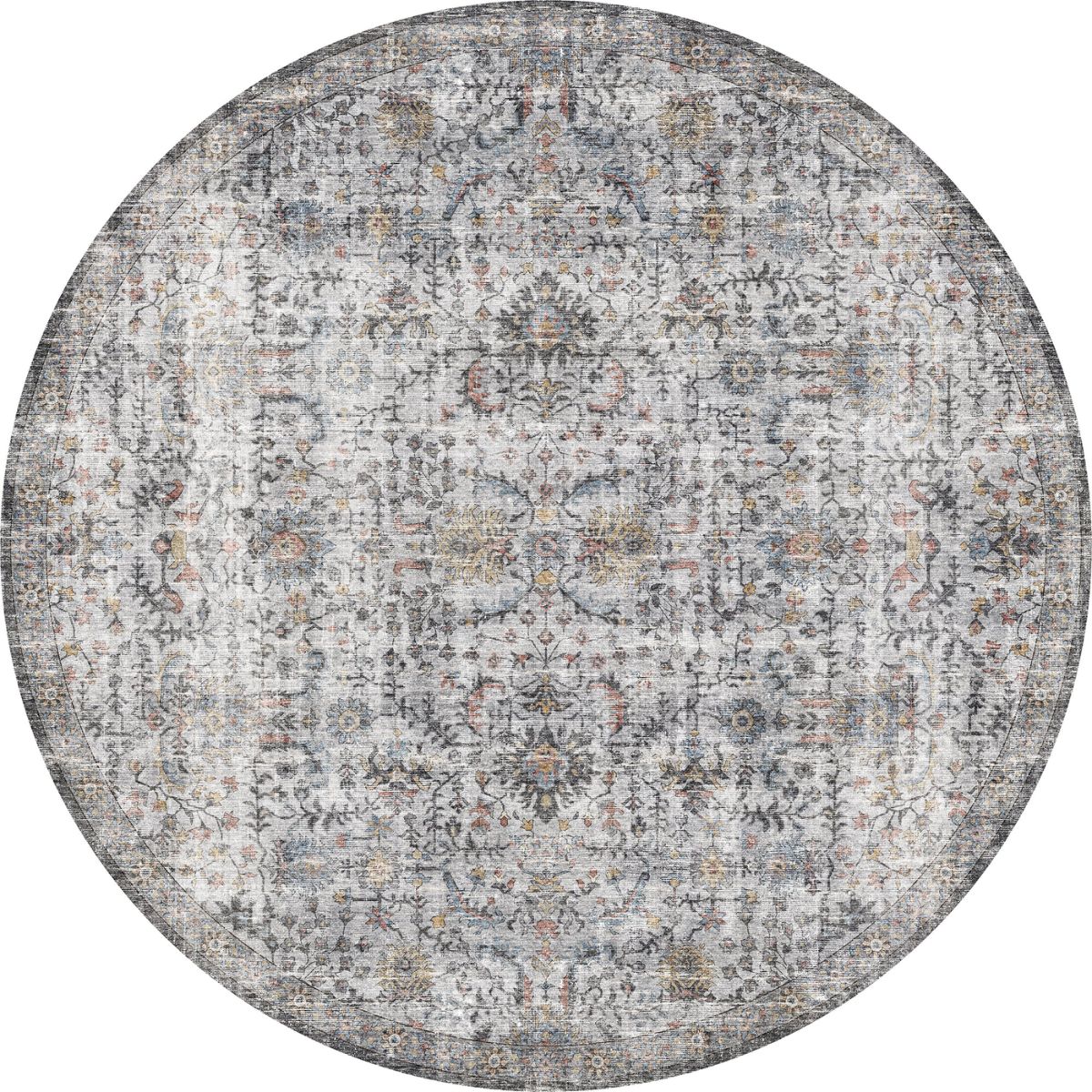 Hialeah Silber Pastellblauer Teppich