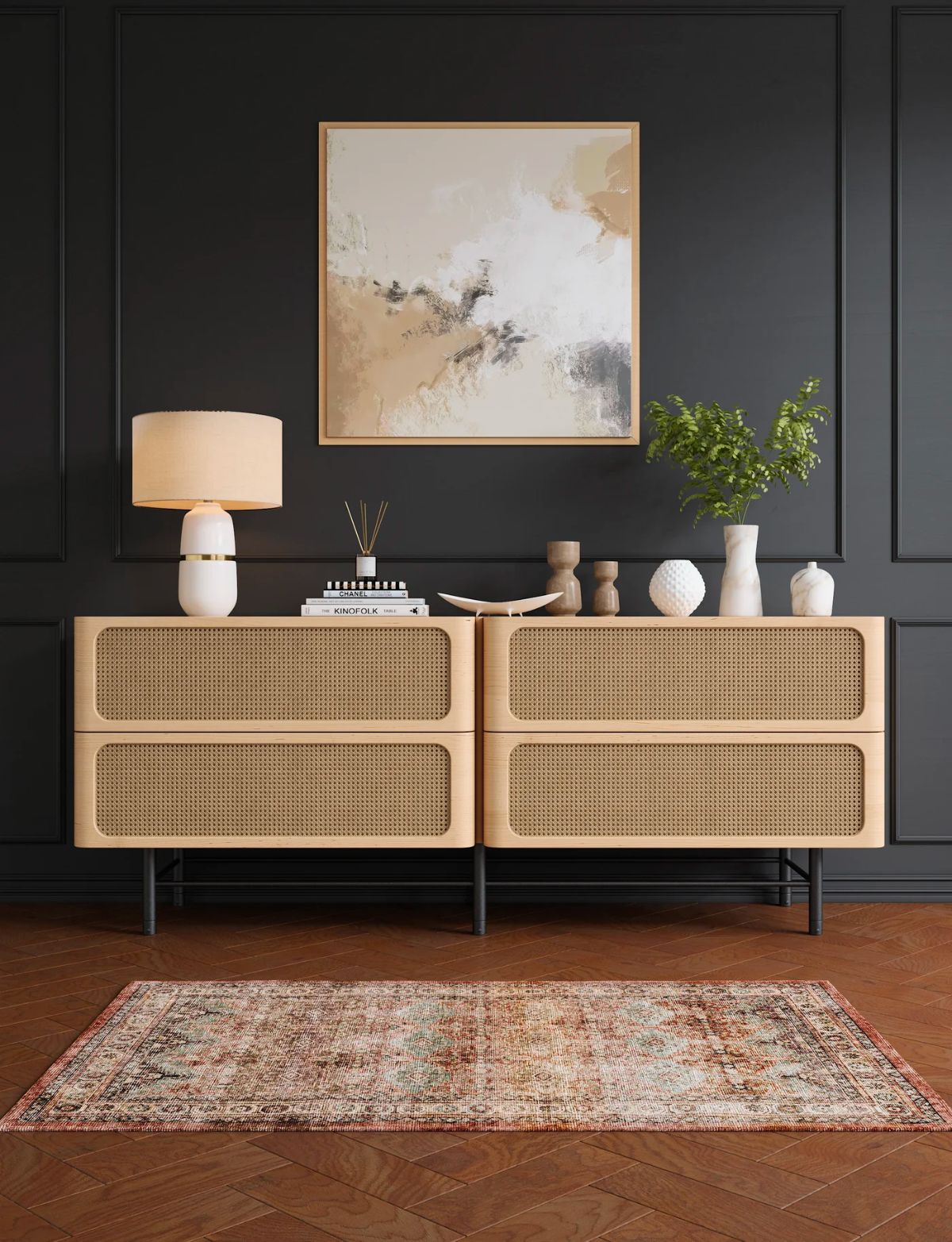 Teppich Layla Sage Taupe