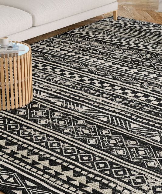 Nadine Black & White Rug