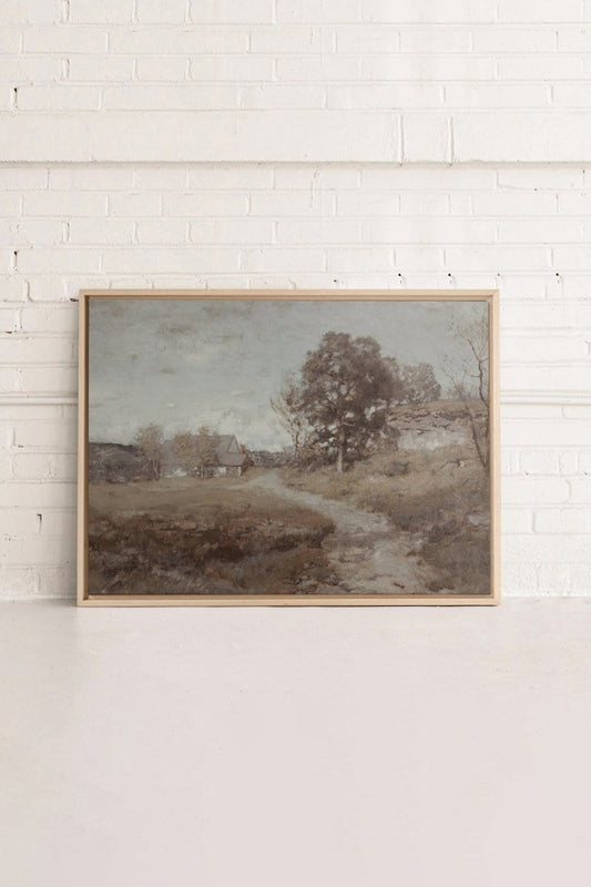 LÄNDLICHE LANDSCHAFT, Gestreckte Leinwand