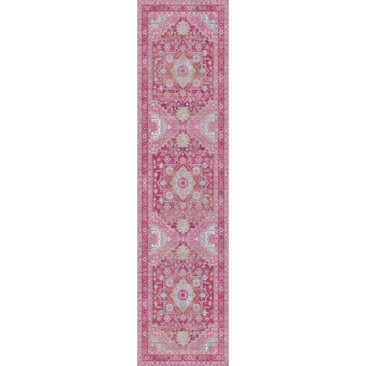 Ozana rosa-türkiser Teppich
