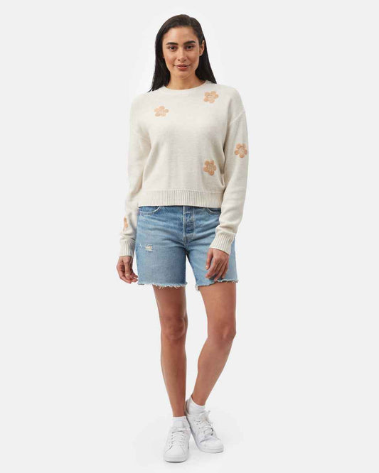 Embroidered Crew Sweater