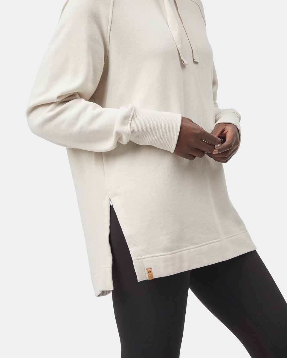 Treefleece Slit Hem Oversized Hoodie