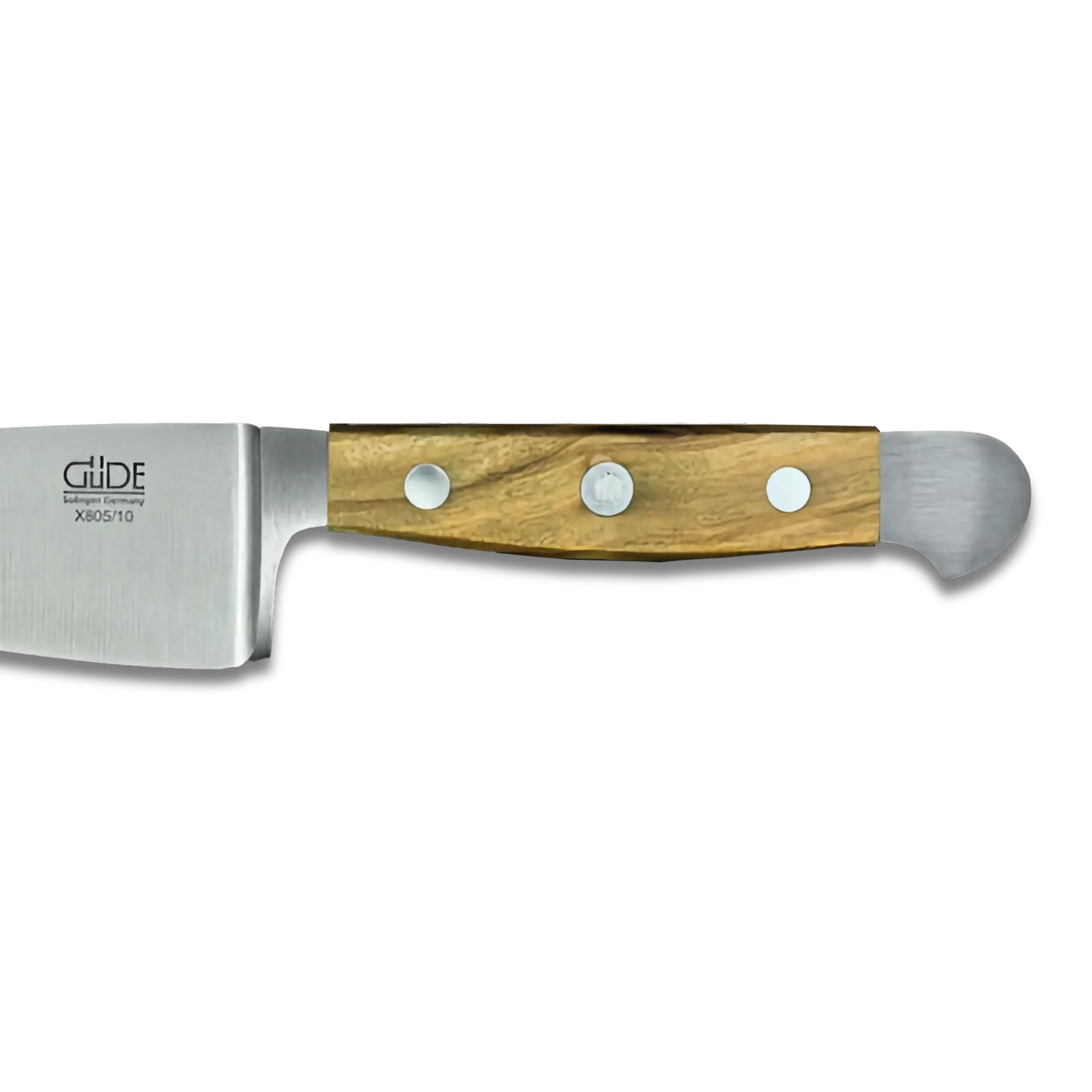 ALPHA OLIVE | Hartkäsemesser 10 cm Klinge | Geschmiedeter Stahl / Olivenholzgriff
