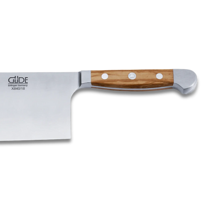 ALPHA OLIVE | Chinesisches Kochmesser 8" Klinge / Olivenholzgriff
