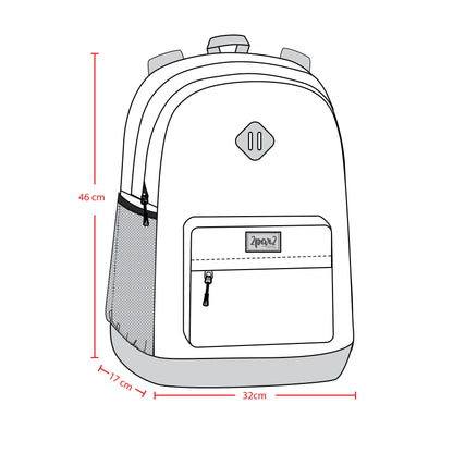 Kids Backpack Black Printed Gummy Bears