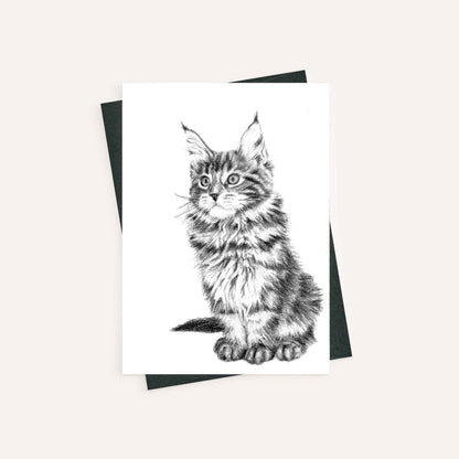 Adorable Cat - greeting card