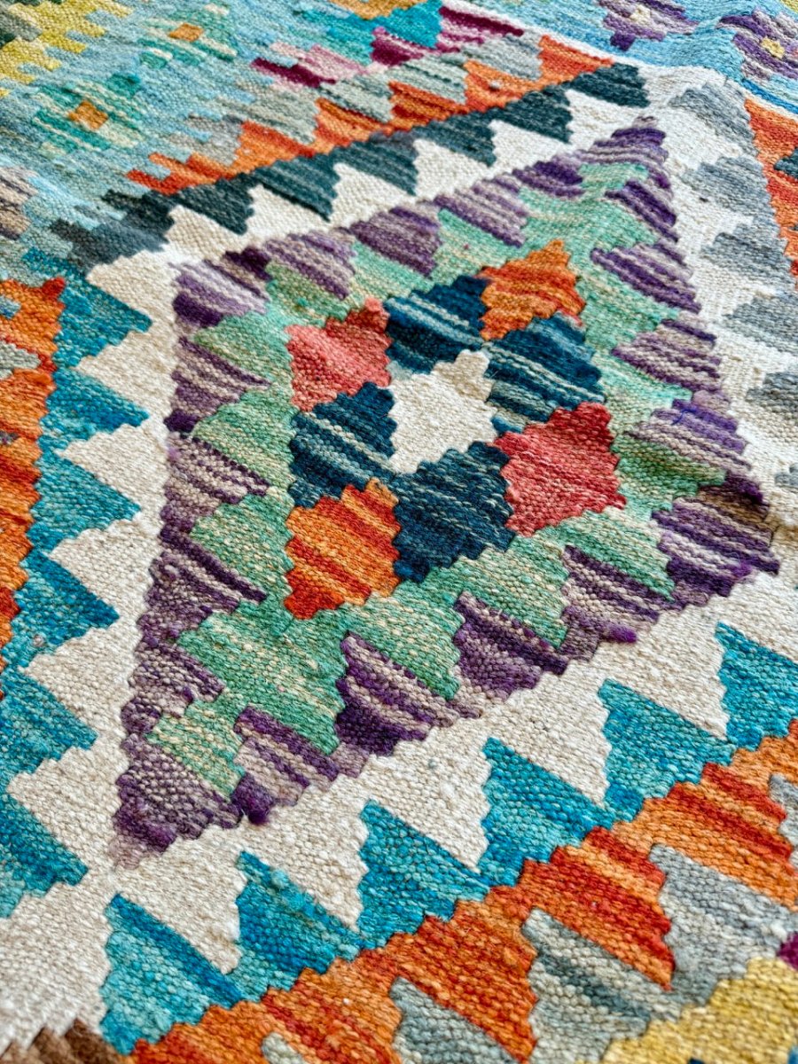 Afghan Chobi Kilim Läufer | 76 x 201 cm