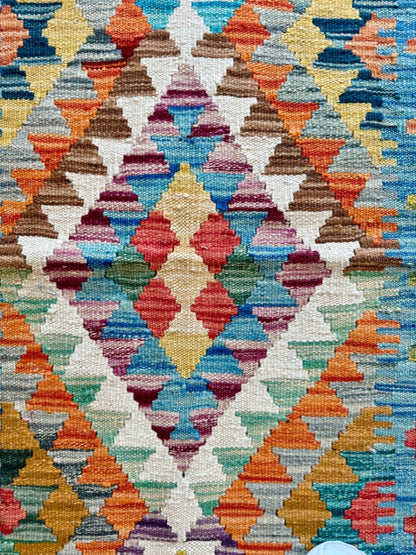 Afghan Chobi Kilim Läufer | 76 x 201 cm