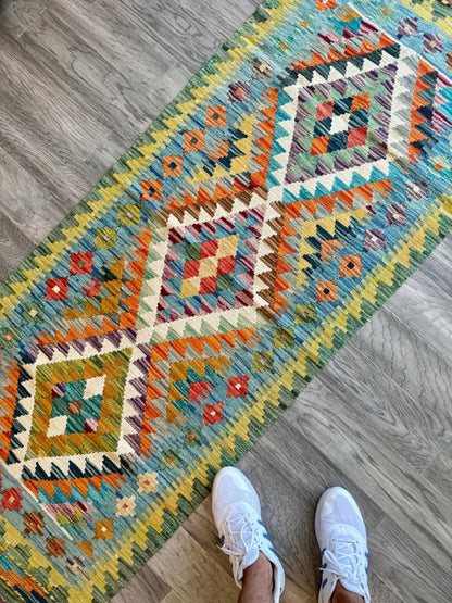 Afghan Chobi Kilim Läufer | 76 x 201 cm