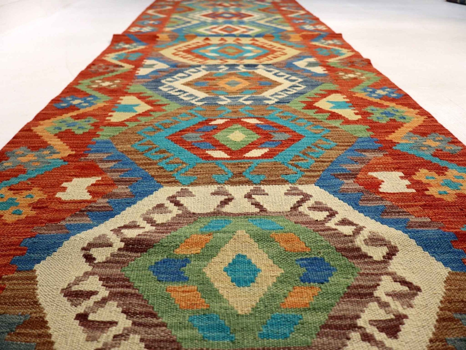 Afghan Maimana Kilim Rug | 2' 9" x 10' 2"