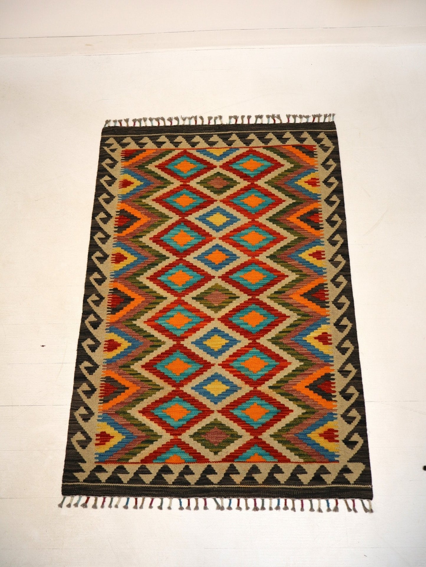 Afghan Maimana Kelim Teppich | 102 x 152 cm