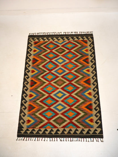 Afghan Maimana Kelim Teppich | 102 x 152 cm