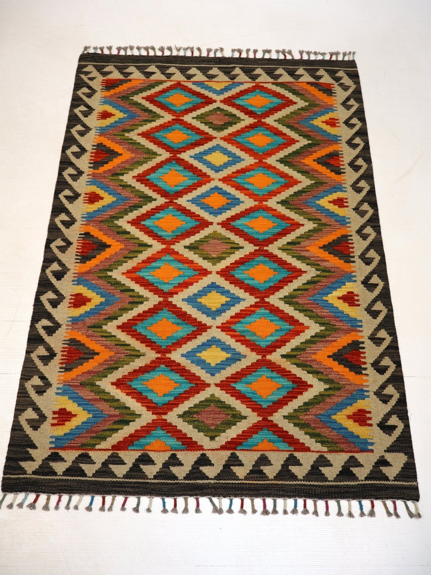 Afghan Maimana Kelim Teppich | 102 x 152 cm