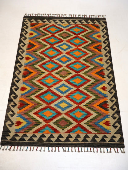 Afghan Maimana Kelim Teppich | 102 x 152 cm