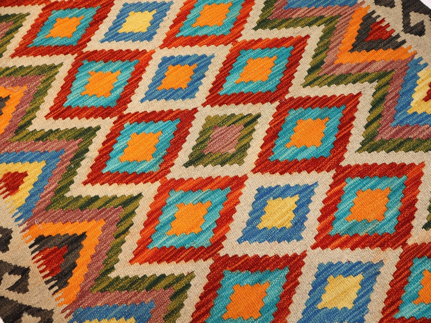 Afghan Maimana Kelim Teppich | 102 x 152 cm
