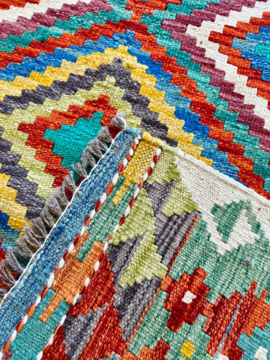 Afghan Maimana Kelim Teppich | 155 x 196 cm