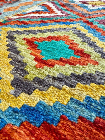 Afghan Maimana Kelim Teppich | 155 x 196 cm