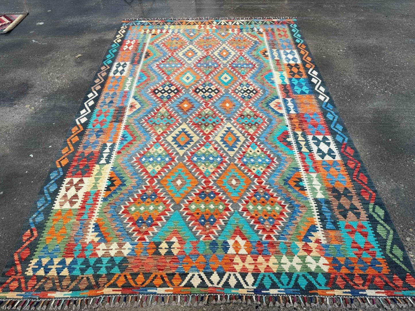 Afghan Maimana Kilim Rug | 6' 6" x 9' 8"