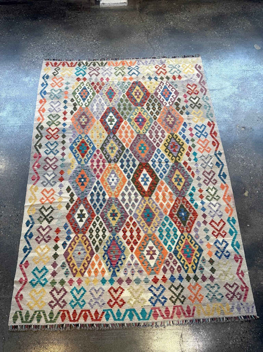 Afghan Maimana Kilim Rug | 7' x 9' 11"