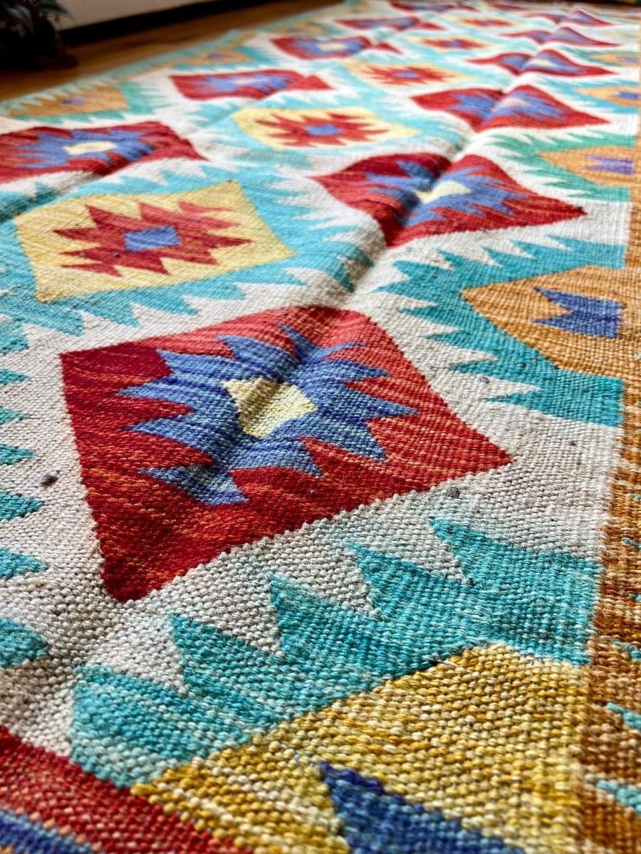 Afghan Maymana Kelim Läufer | 249 x 84 cm