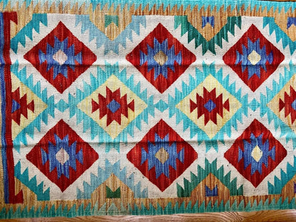 Afghan Maymana Kelim Läufer | 249 x 84 cm