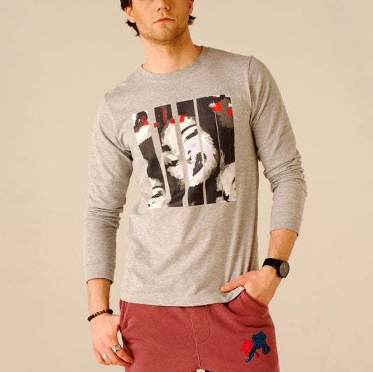 Heather Grey AIAA Long Sleeve Tee