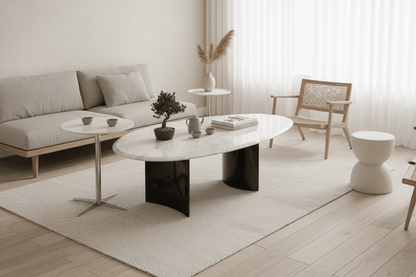 Apollo Marble and Chrome Accent Table Set