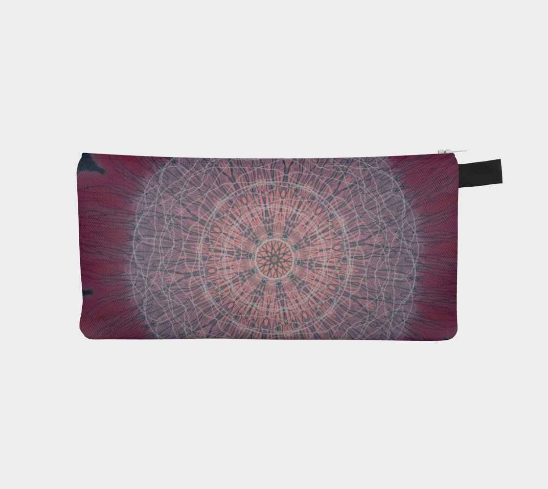 Zippered Cotton Canvas Pencil Case | Meditative Mandala