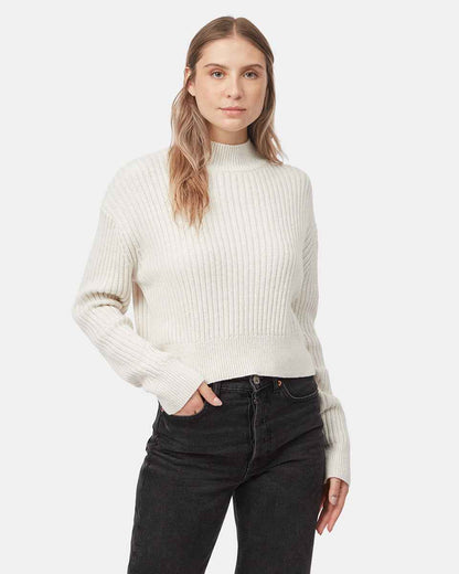 Highline Rib Cropped Mock Neck