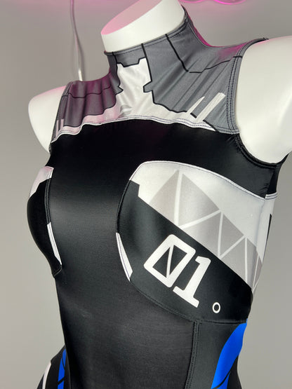 Anime Sci-Fi Spandex Cosplay Open Crotch Bodysuit Costume Lingerie Zentai