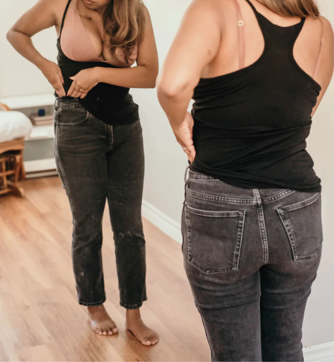 Bamboo Nursing Tank Tops - Lily White 2-pack  (made in Canada)