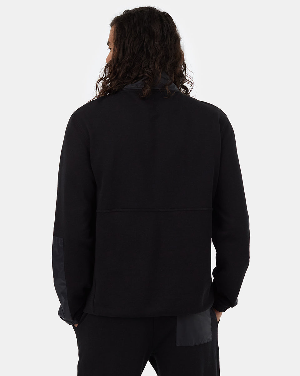 TreeFleece Half Zip mit gewebtem Einsatz