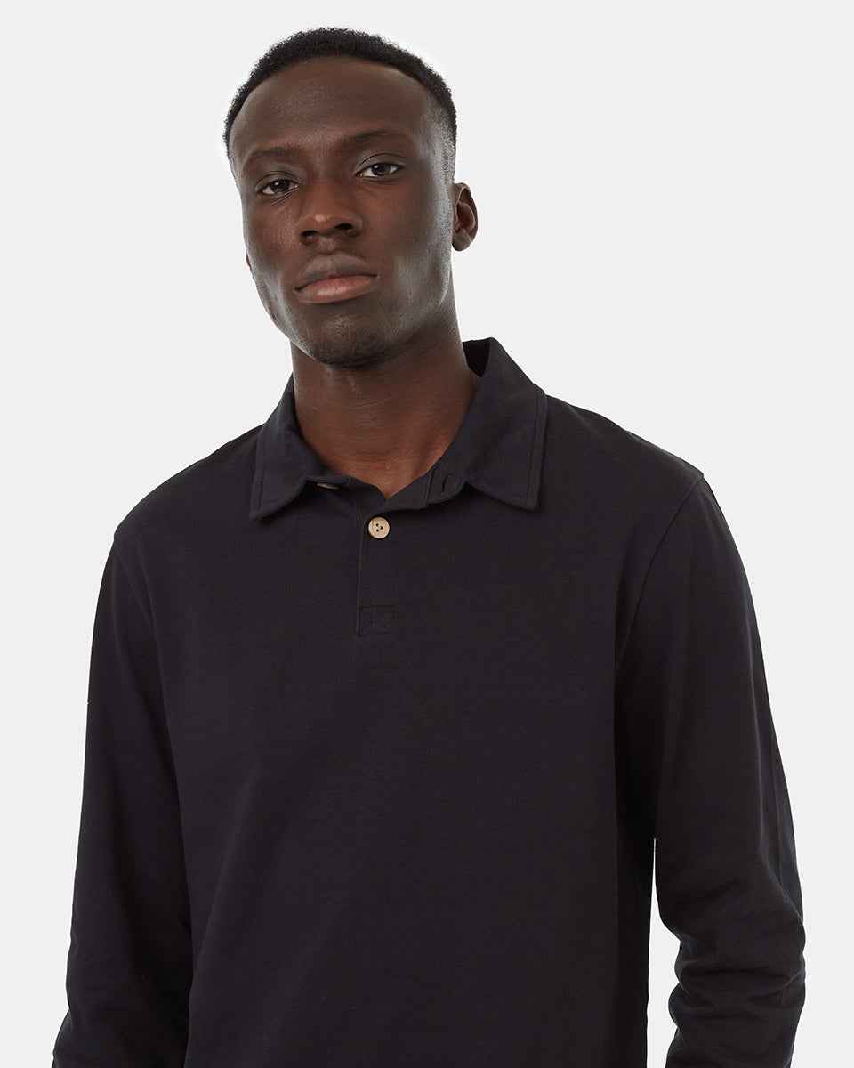 Recycled Cotton Polo Longsleeve