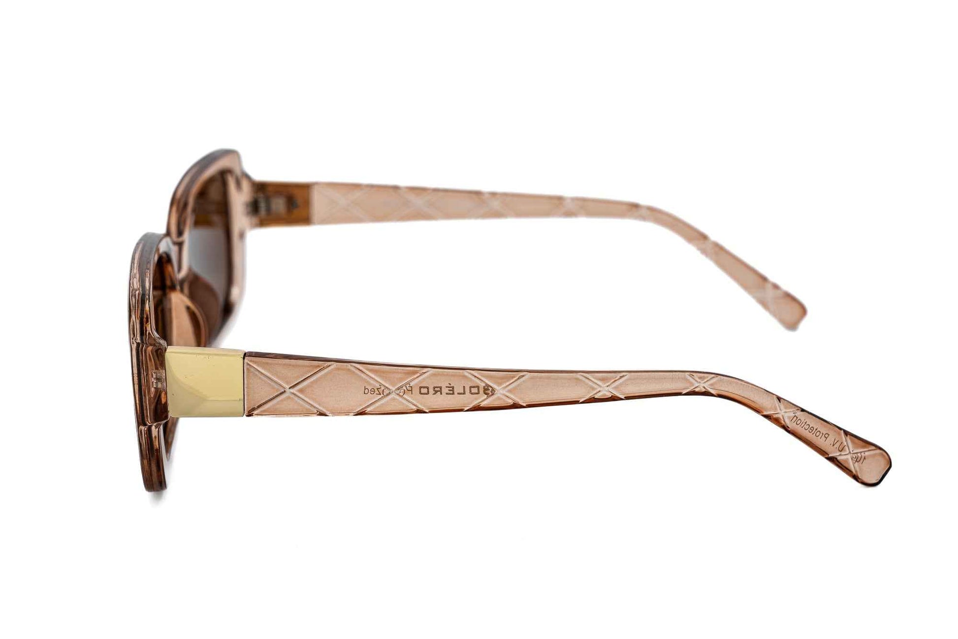 Odette – Quilted Rectangular Polarized Sunglasses | Bolero Eyewear