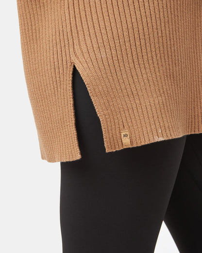Highline Rippstrick-Tunika-Pullover