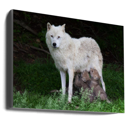 Wandbild Arktische Wölfe – Remus und Romulus